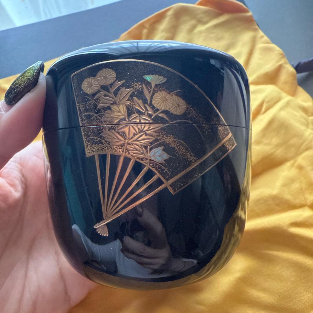 茶道具 清瀬一光 扇蒔絵 大棗