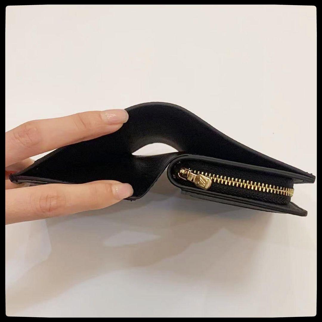 【 箱付き】 二つ折り財布 ブラック