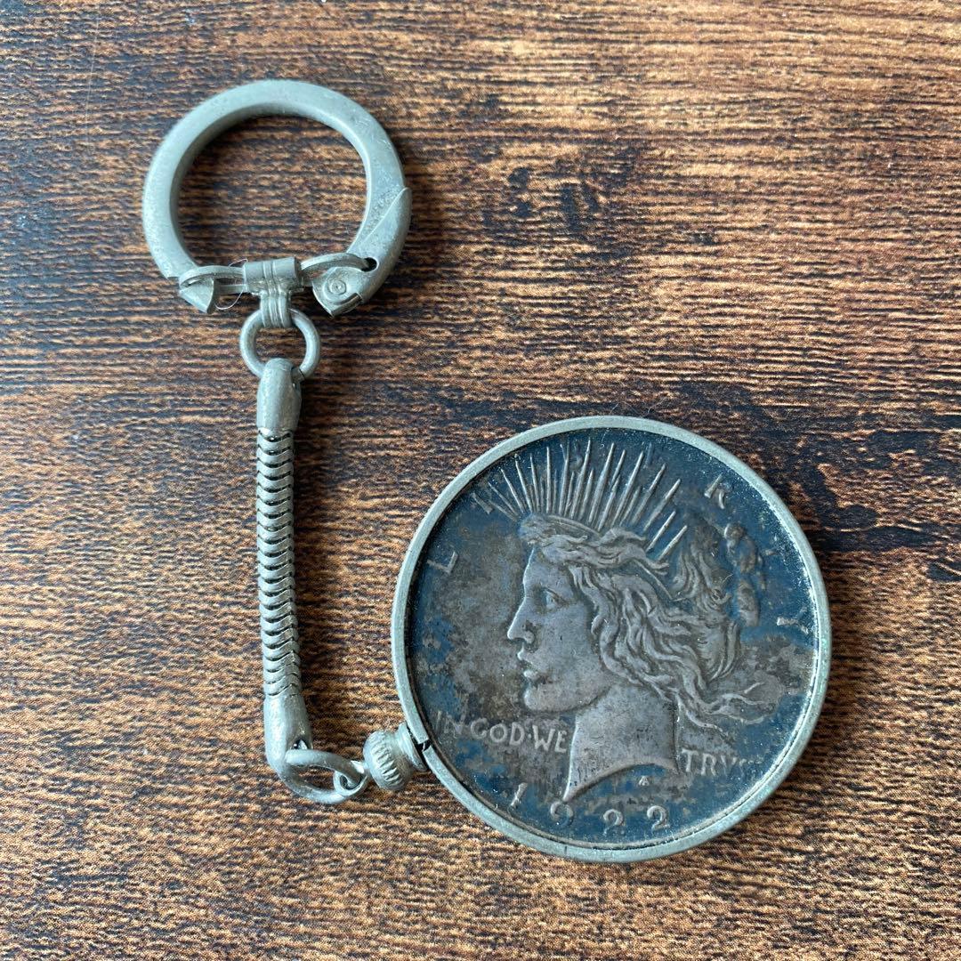 1922年 ピースダラー　1ドル銀貨 キーホルダー　ヴィンテージ