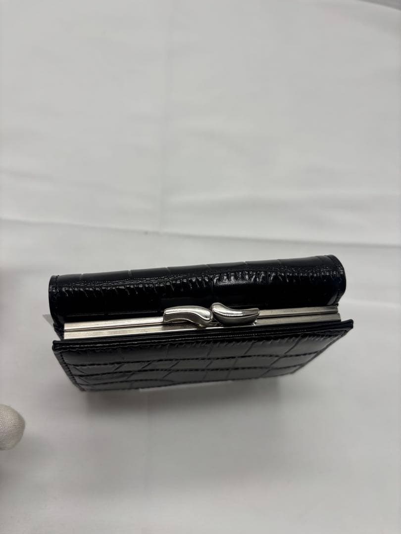 Vivienne Westwood ブラック クロコダイル柄　三つ折り財布