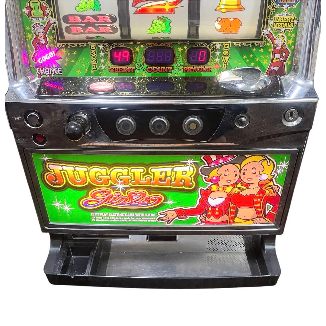 【名機】パチスロ実機 ジャグラーガールズK 不要機付き