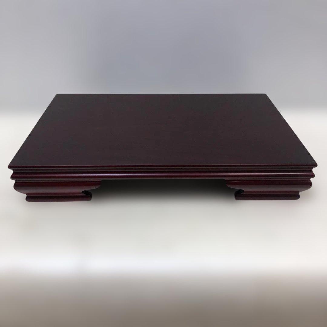 送料無料 高級花台 紫檀調 木製飾台 盆栽台 茶道具 華道具 　250927
