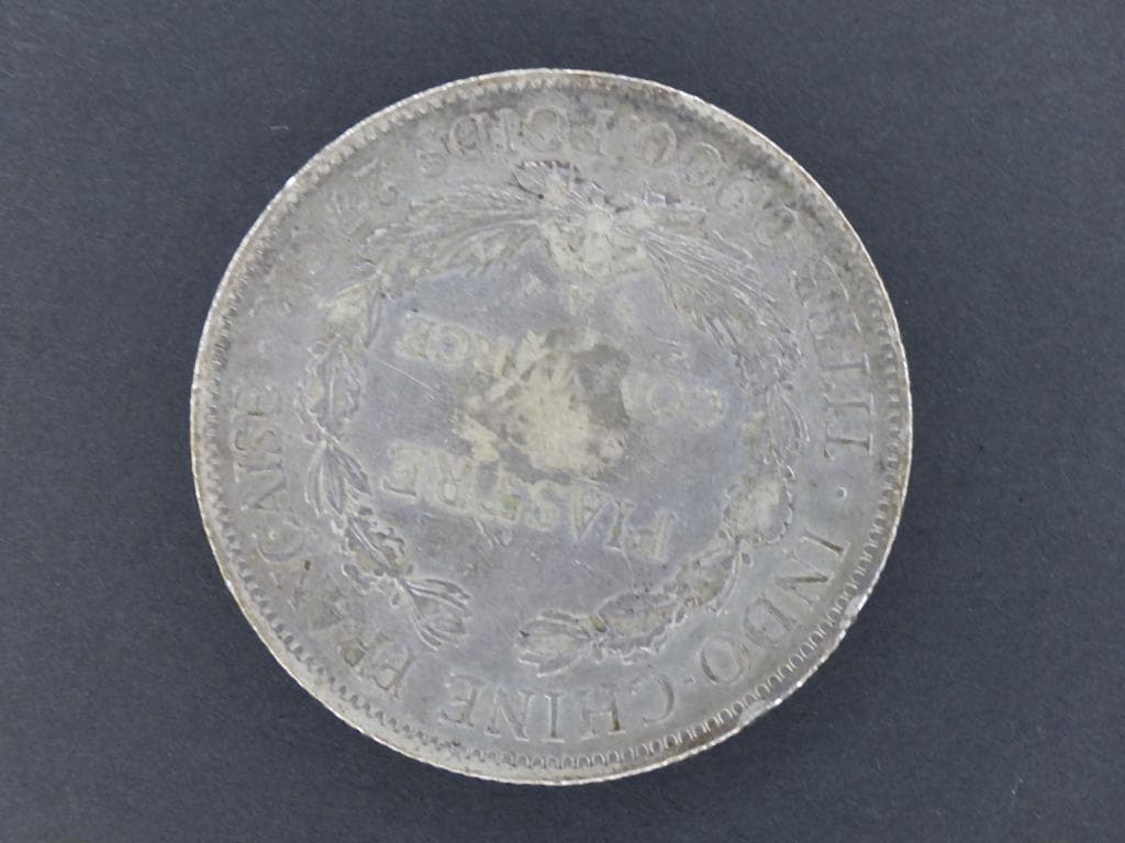 フランス領インドシナ ピアストル銀貨 【銀貨保証】アンティークM24080802