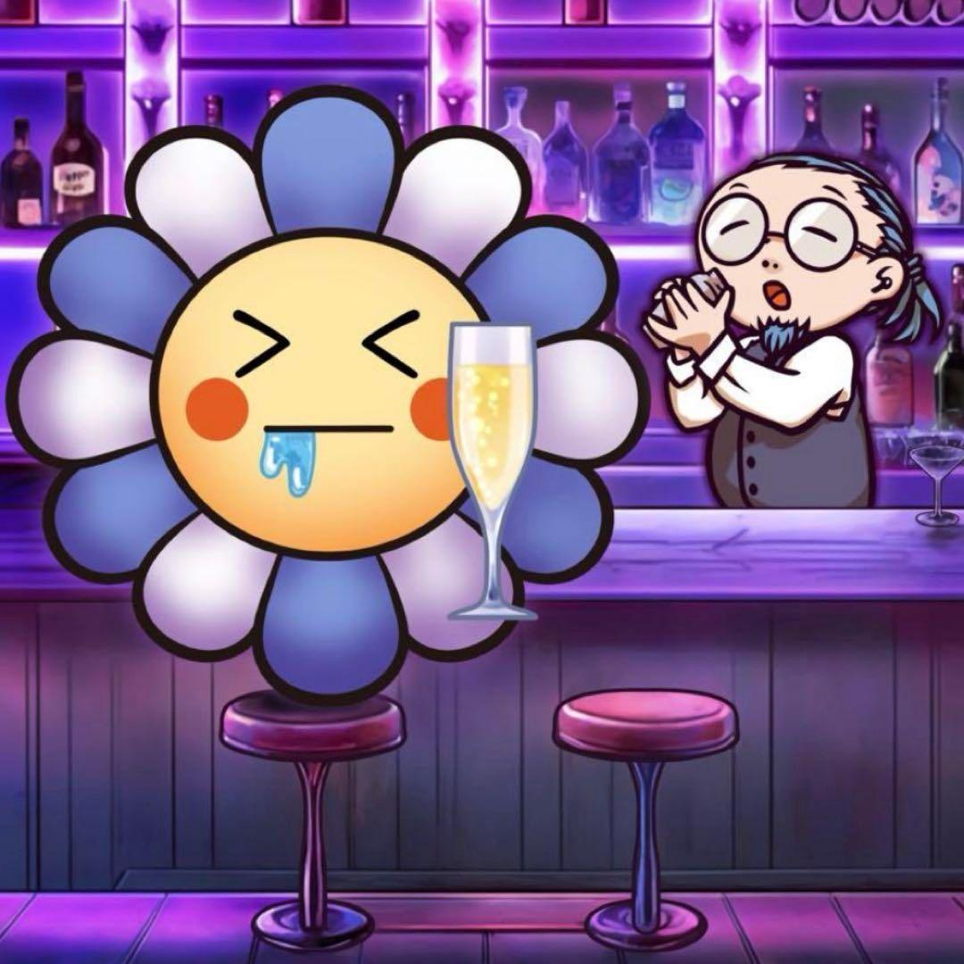 村上隆 版画 #3167 Drunk with Champagne