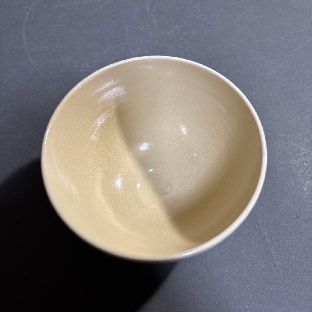 清閑寺　杉田祥平　色絵仁清燕子花画　茶碗　共箱