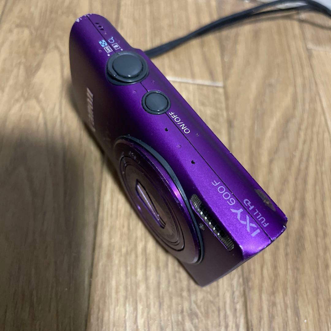 ジャンクCanon IXY600F コンパクトデジタルカメラ パープル