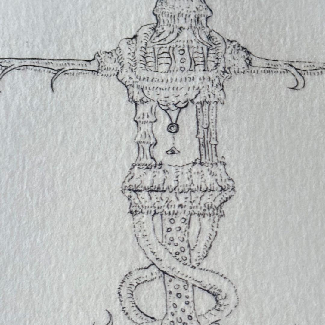 2220様感謝‼️希少‼️能島芳史ウエディング記念作「ツリーマン」銅版画エッチング