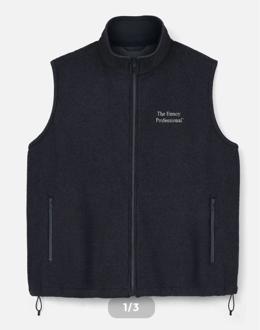 トップス PROFESSIONAL FLEECE VEST (BLACK)