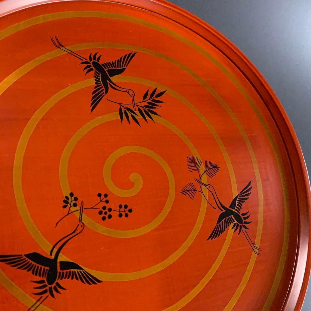 【茶道具】三千家好写　三和盆　川瀬表完　漆塗　R0722