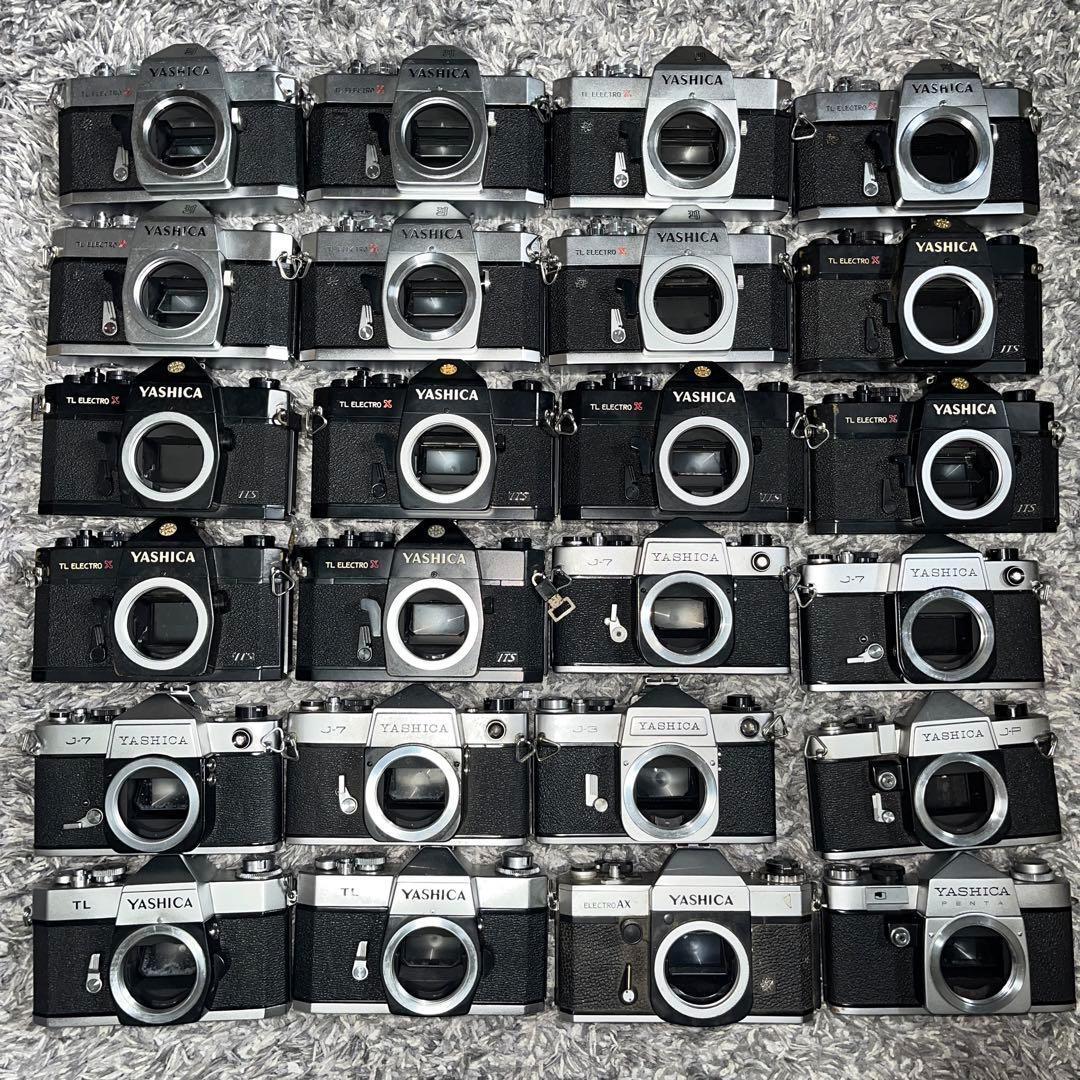 【ジャンク】YASHICA ヤシカ フィルムカメラ　一眼レフ 24台セット