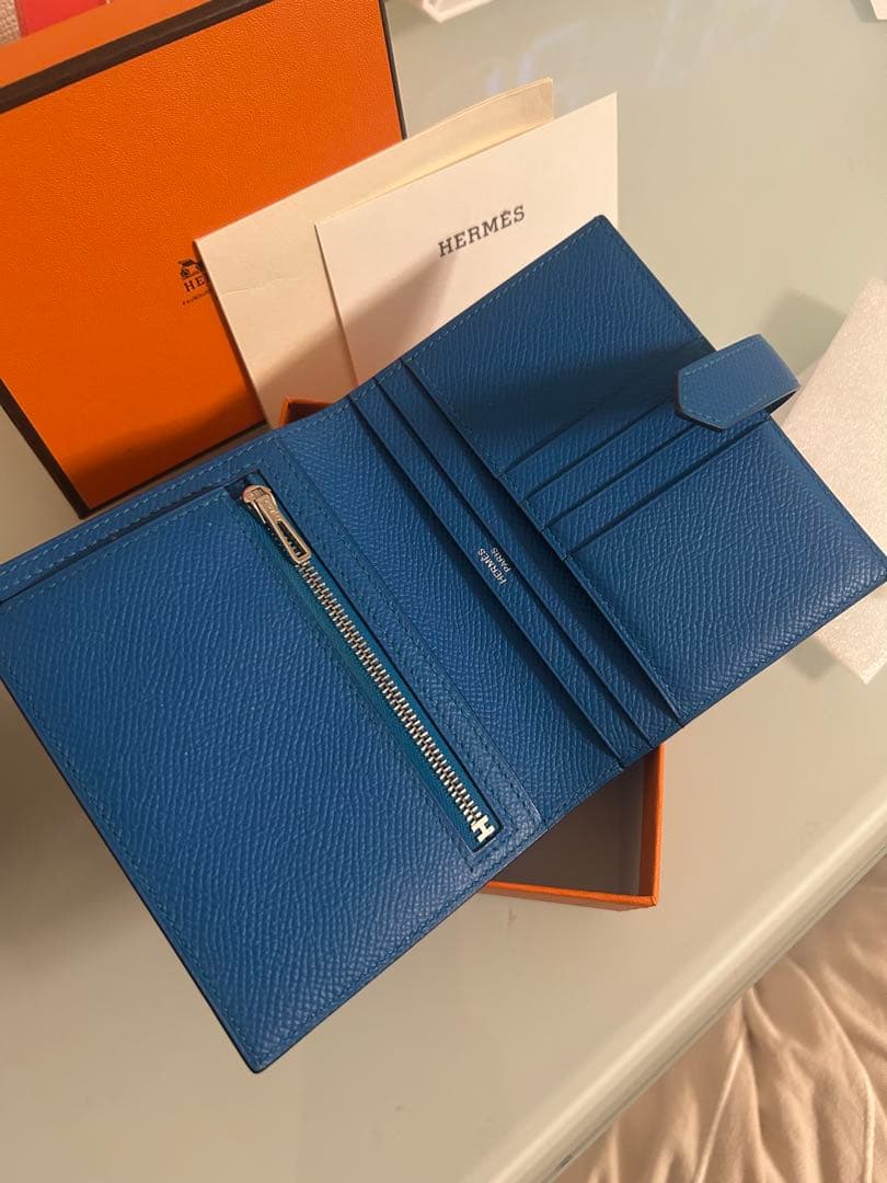 ZOO　エルメス　ベアン コンパクト　財布　二つ折り　長財布