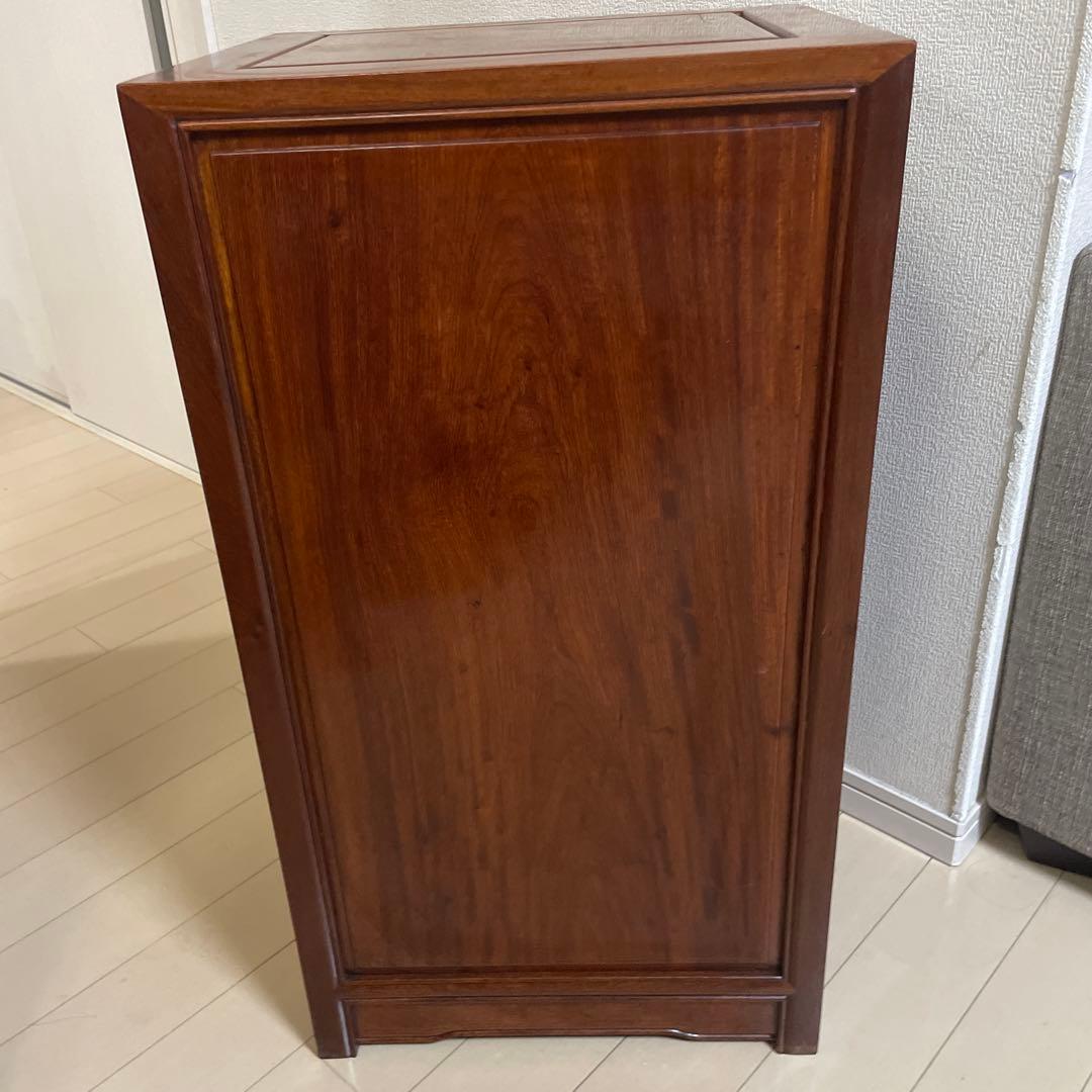 唐木チェスト 唐木家具 紫檀 木製 明清仕様 アンティーク 紫檀収納 無垢材