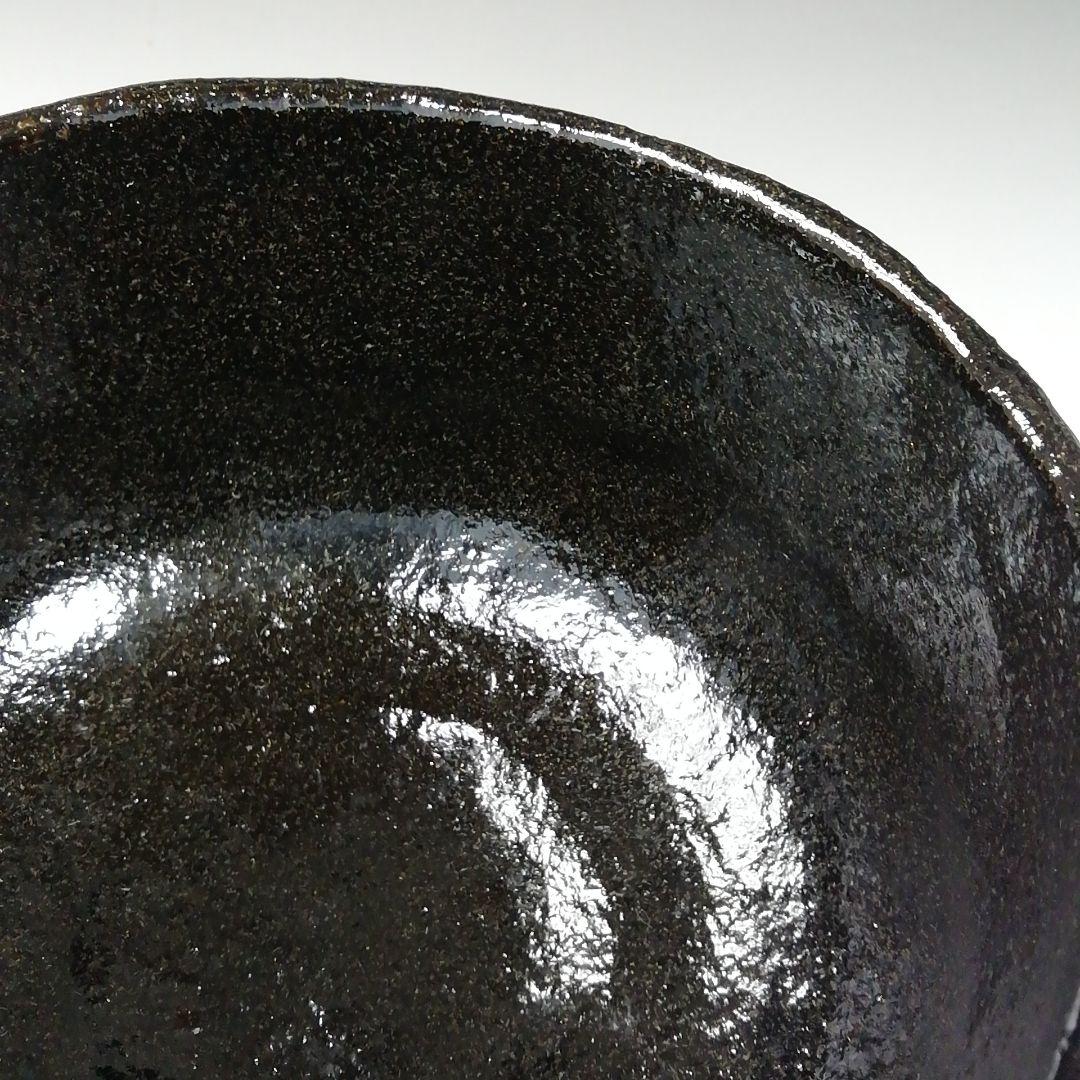 Ｔ１５４　茶碗　『黒楽茶碗』『楽入造』　共箱　抹茶碗　茶道具