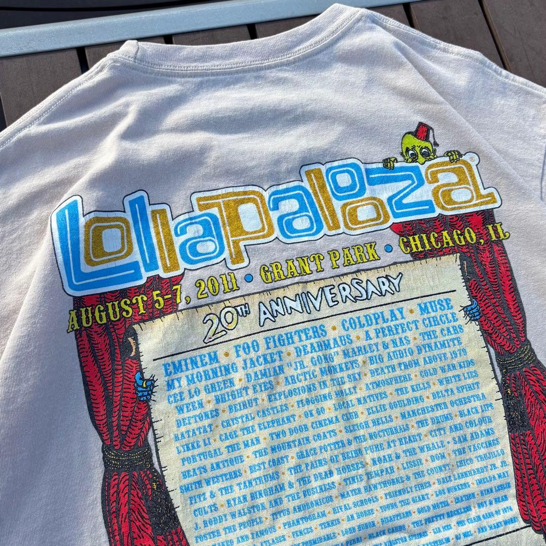 LOLLAPALOOZA festival 2011 tシャツ ロラパルーザ