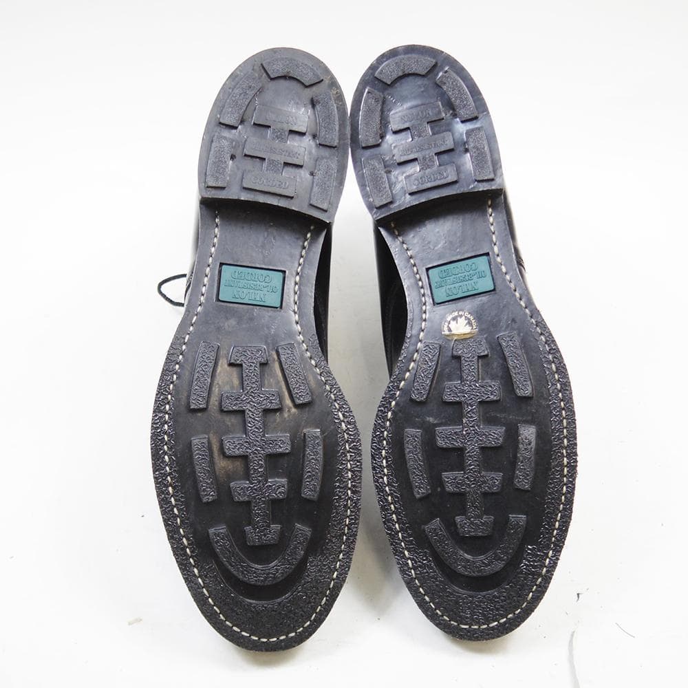 28cm　デッドストック　カナダ　ポリスブーツ　ミリタリー　P4136