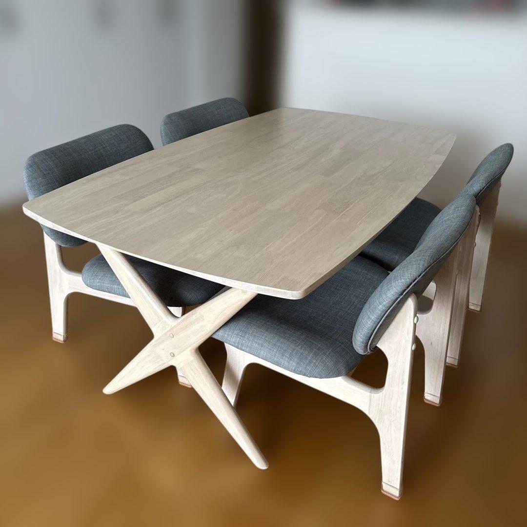 【ぶたまん】リビングダイニングテーブルセット　160