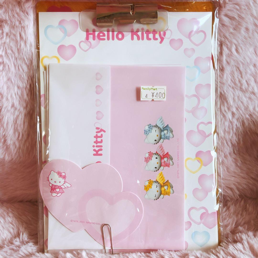 希少レア　ハローキティ　エンジェル　バルーン　レターセット　メモ　平成レトロ