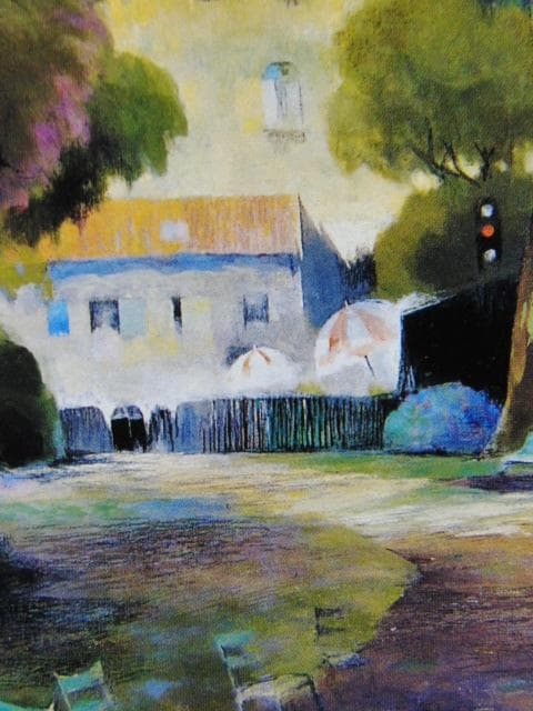 尾崎幸雄、ダンフェルロシュロの小公園、希少な画集より