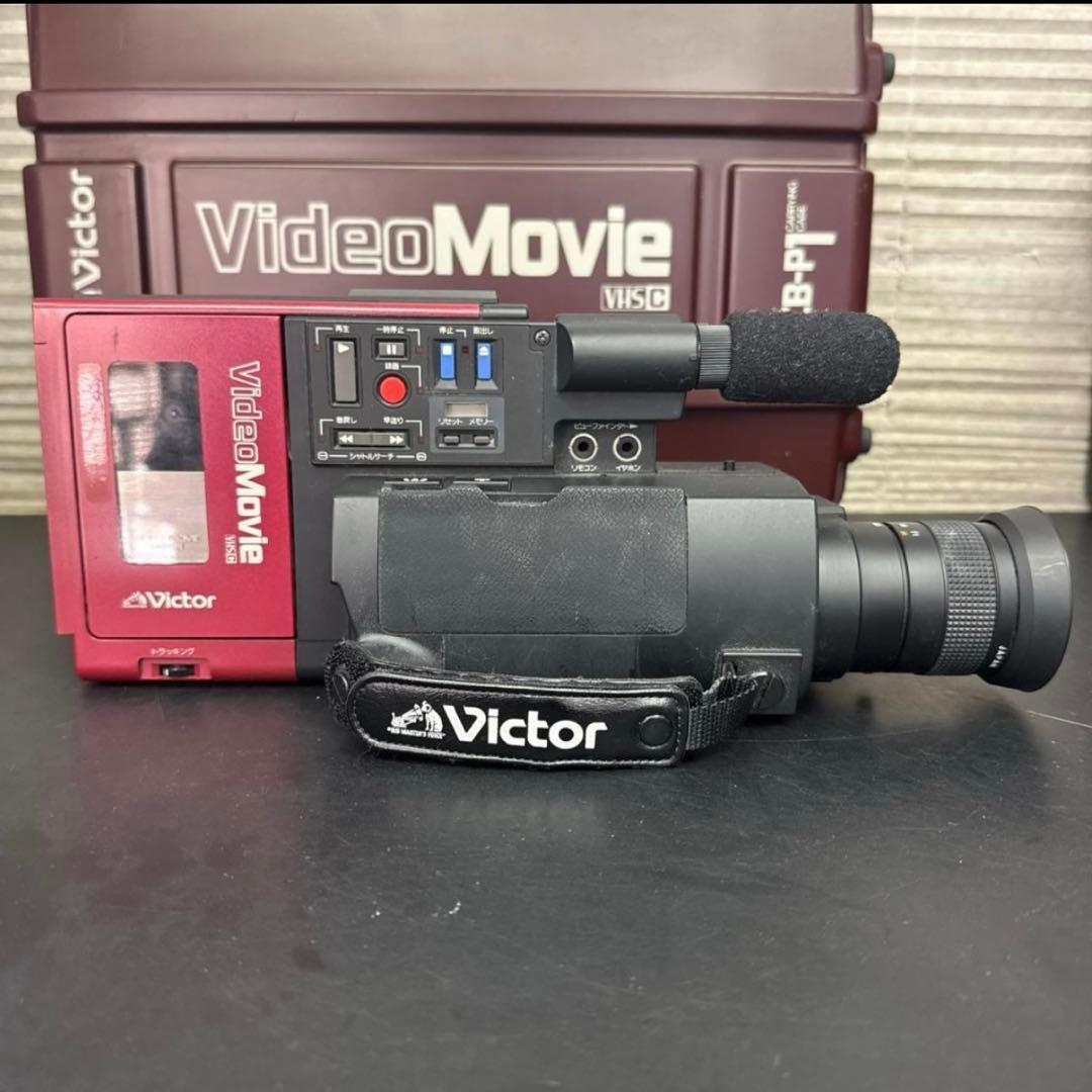 【ジャンク品】ビクター　ビデオムービー　GR-C1　ケース付　Victor