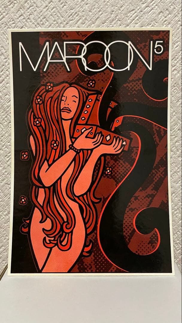 【超激レア】 マルーン5　デビューアルバム販促用ステッカー　非売品　廃盤品