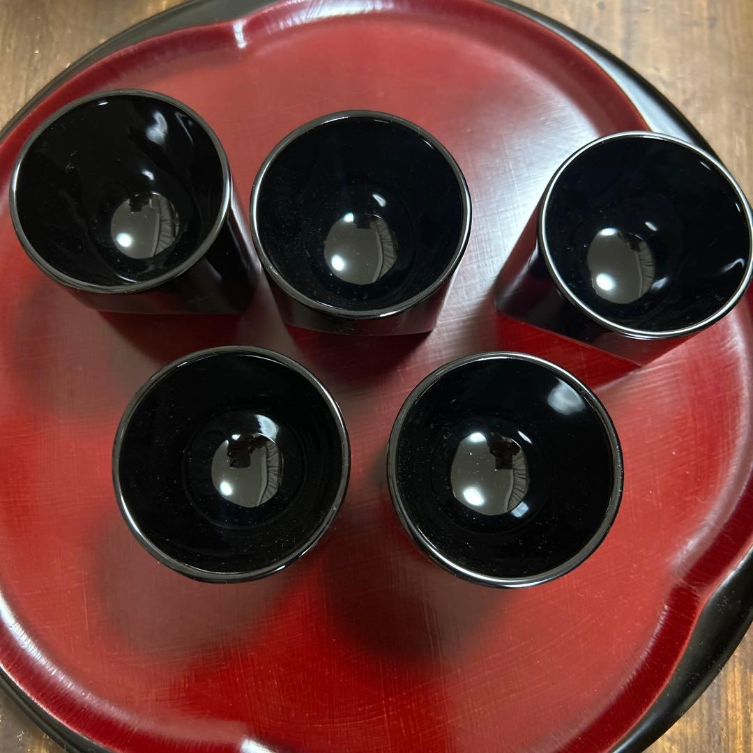 輪島塗　輪島漆器　大雅堂　摂田照彦　ぐい呑　童蒔絵　高級漆器　未使用希少品