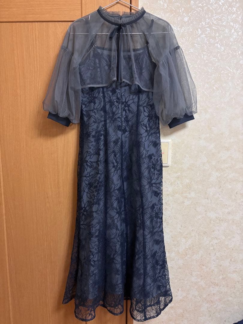 Leja リボンシアーボレロレースマーメイドワンピースドレス