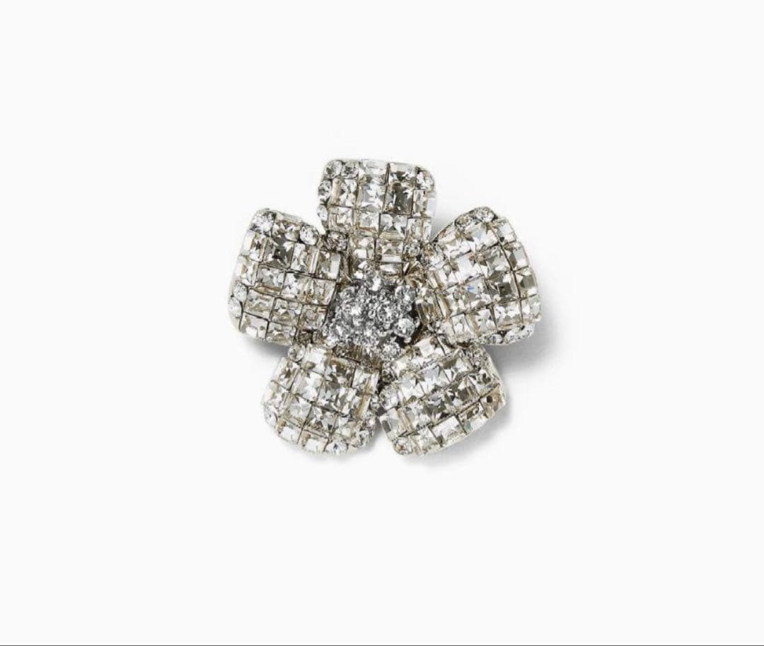 フォクシー　花　フラワー　ブローチ　超美品 クリアー