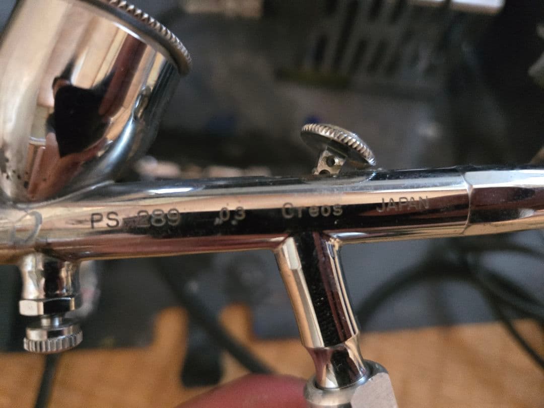 塗装ブース、エアブラシ、コンプレッサー