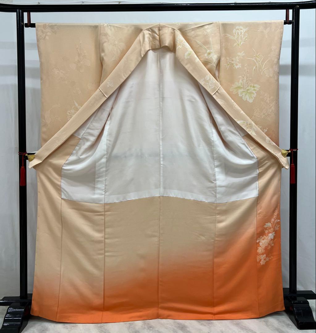 振り袖　フルセット　別誂長襦袢付　無地ぼかし　紋意匠　珍品　成人式　638