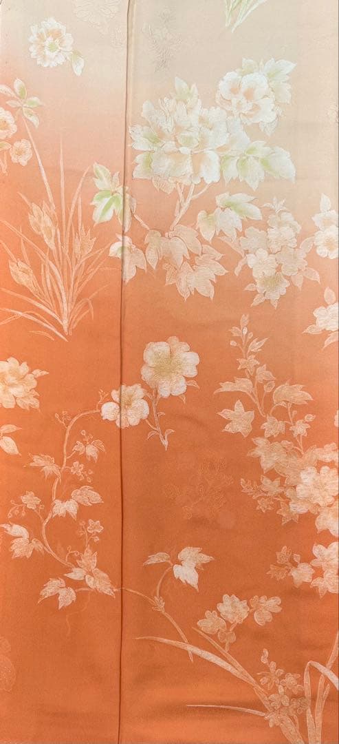 振り袖　フルセット　別誂長襦袢付　無地ぼかし　紋意匠　珍品　成人式　638