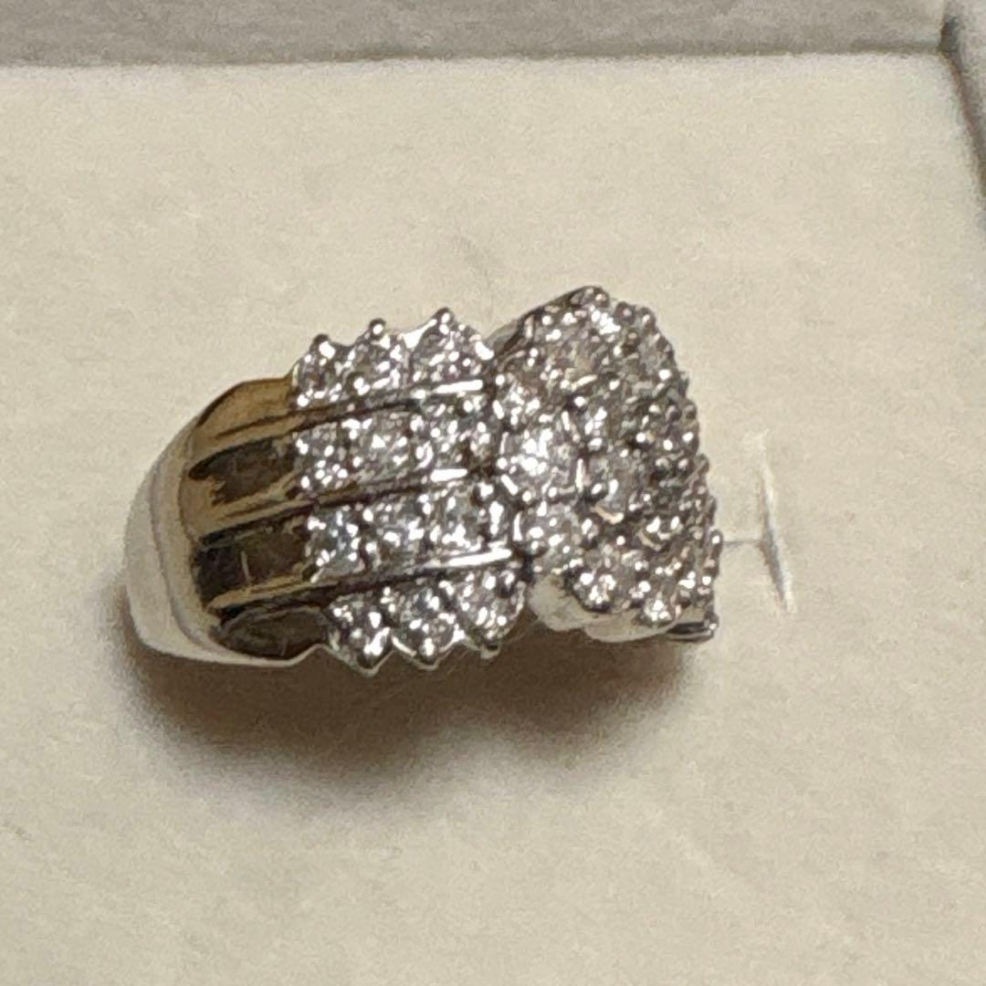 あいかぼち　pt900 1.00ctダイアモンドリング　11.5号