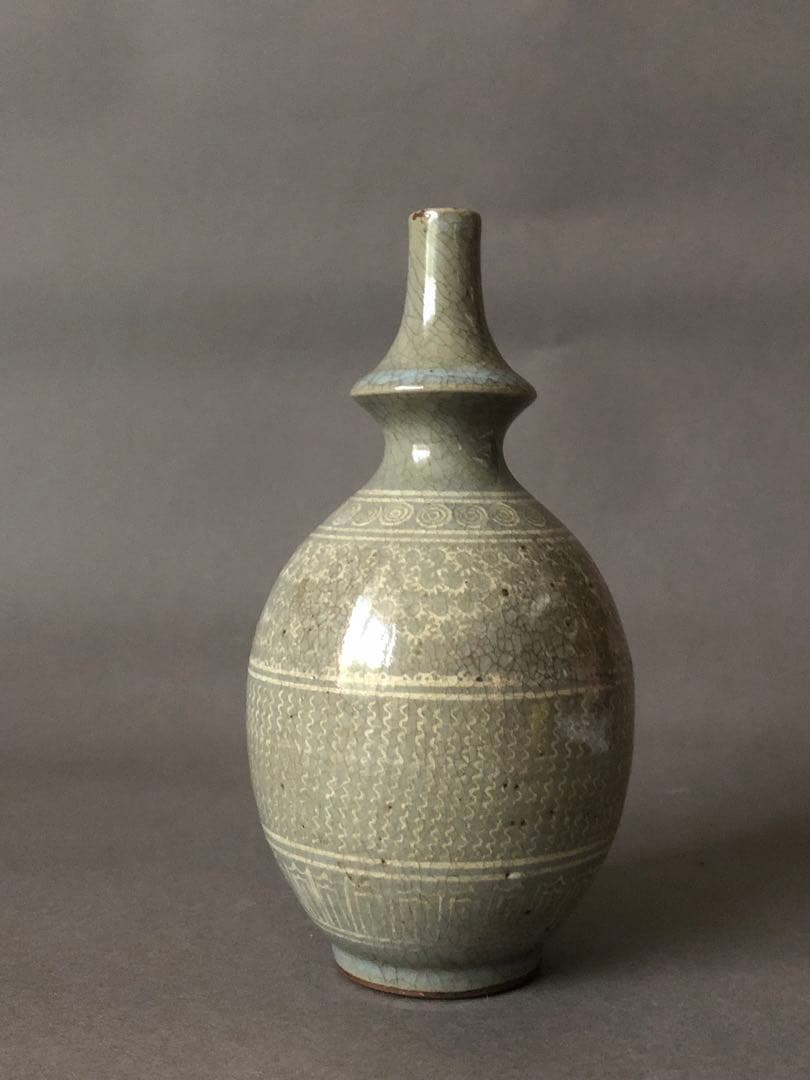 中国骨董　高麗青磁　壺　水差し　アンティーク