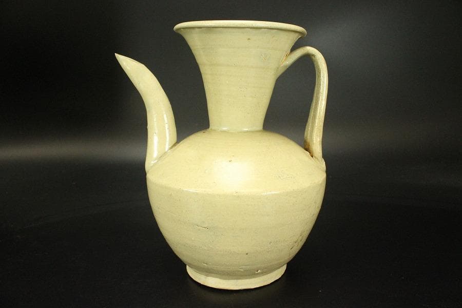 中国美術 古陶磁 白磁 水注(ZE591)