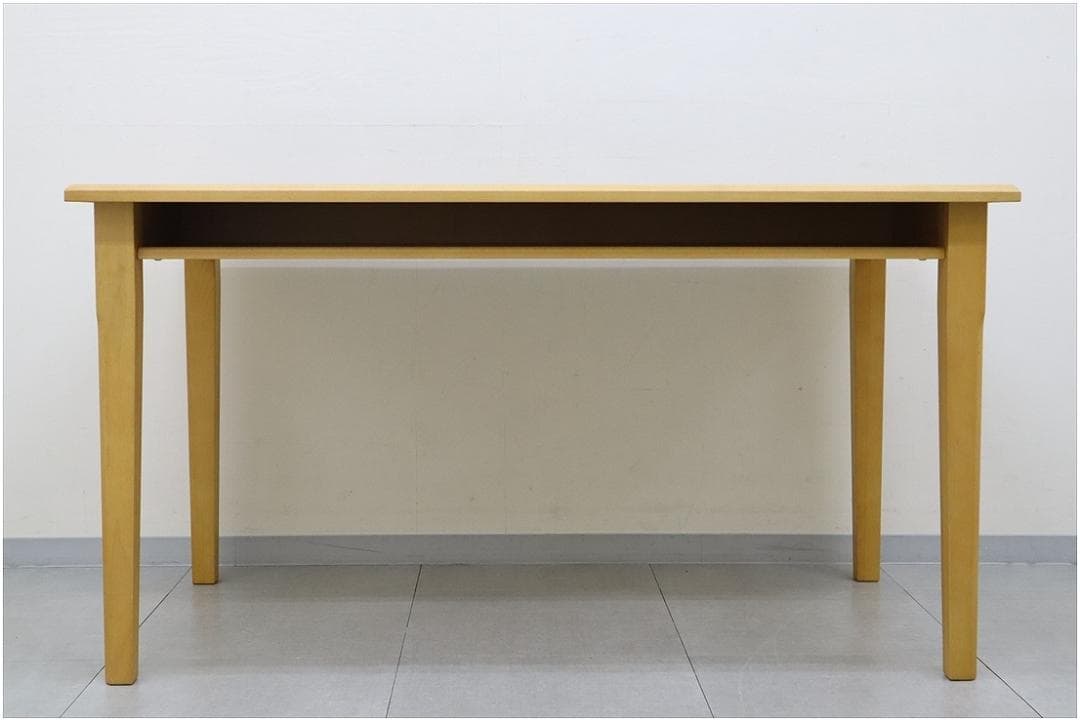 ウニコ GRIFU グリフ ダイニング テーブル メラミン天板 ビーチ材 収納付