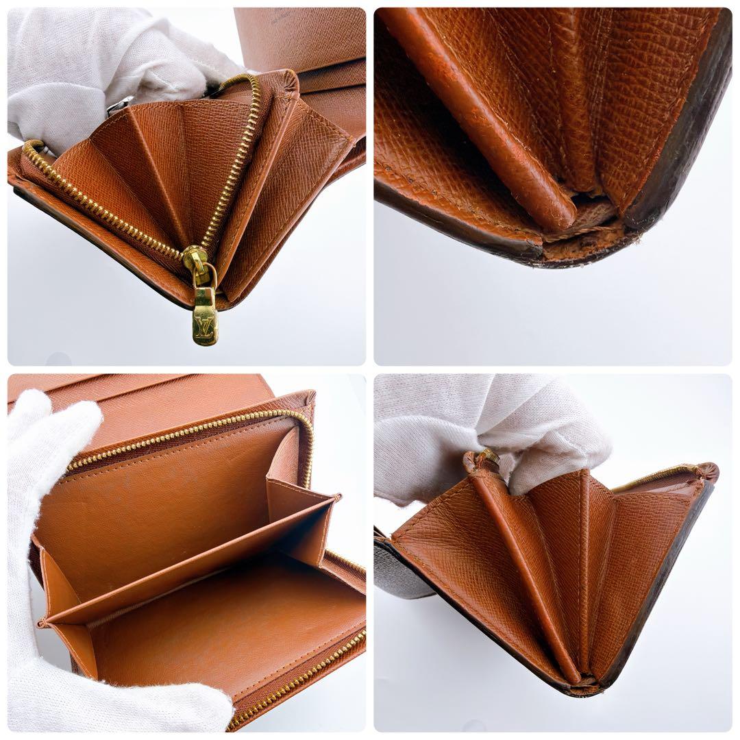 【美品】ルイヴィトン モノグラム ポルトモネ ビエ トレゾール 二つ折り財布