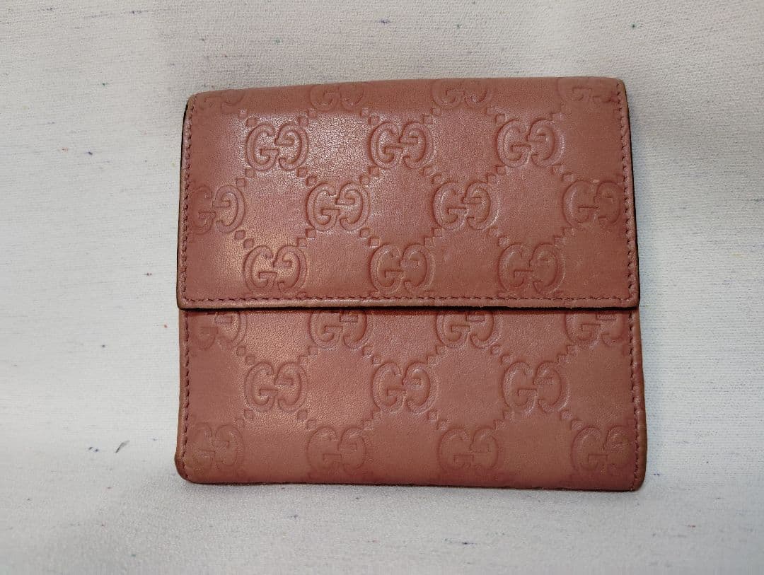 ばつまるグッチ 二つ折り財布 グッチシマ 203549 2184