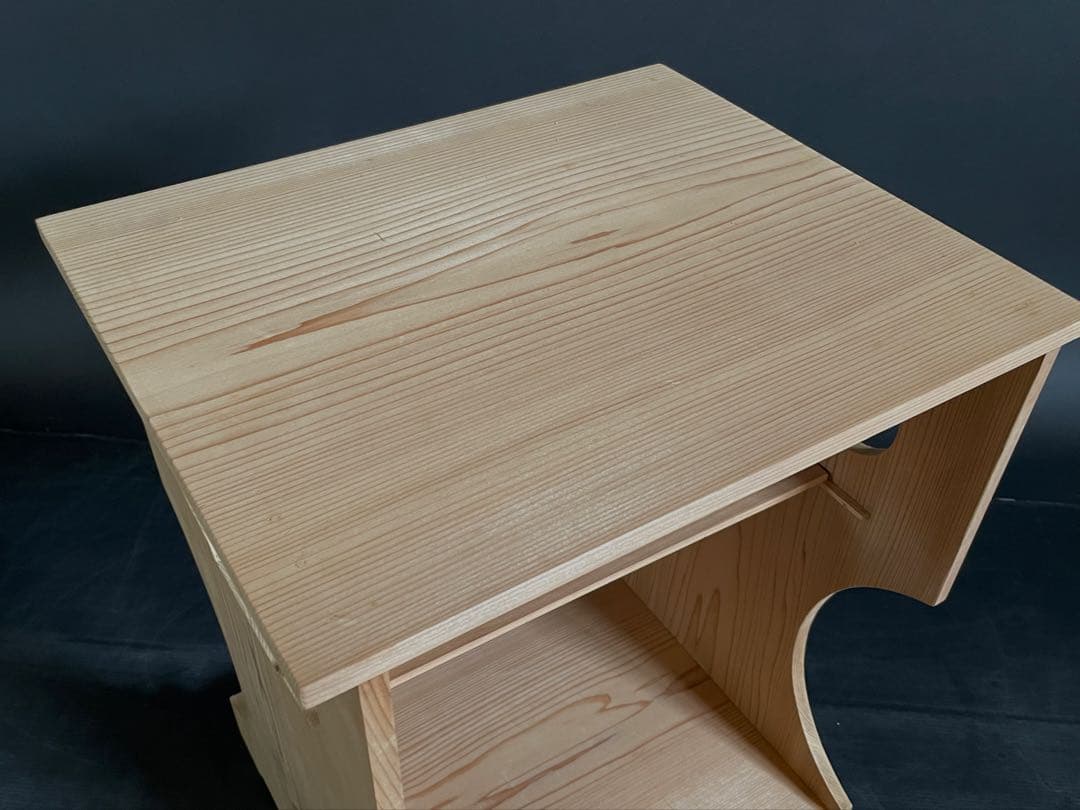 【美品】「母」裏千家 玄々斎好 杉棚 玄々棚 紙箱 茶道具 （121F①）