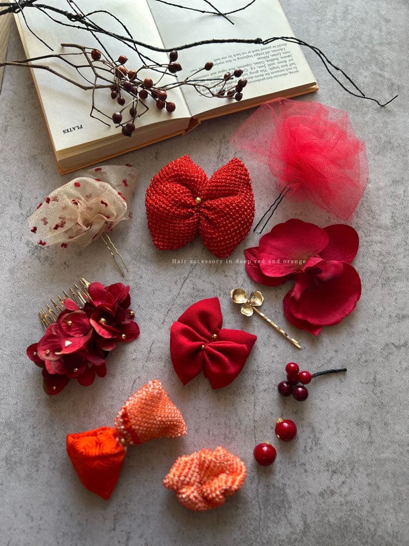 七五三　七五三髪飾り　ヘッドドレス　着物髪飾り　リメイク髪飾り　047