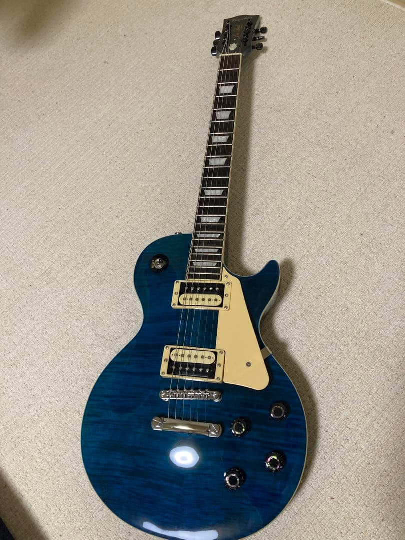 Bacchus 青 レスポールタイプ エレキギター