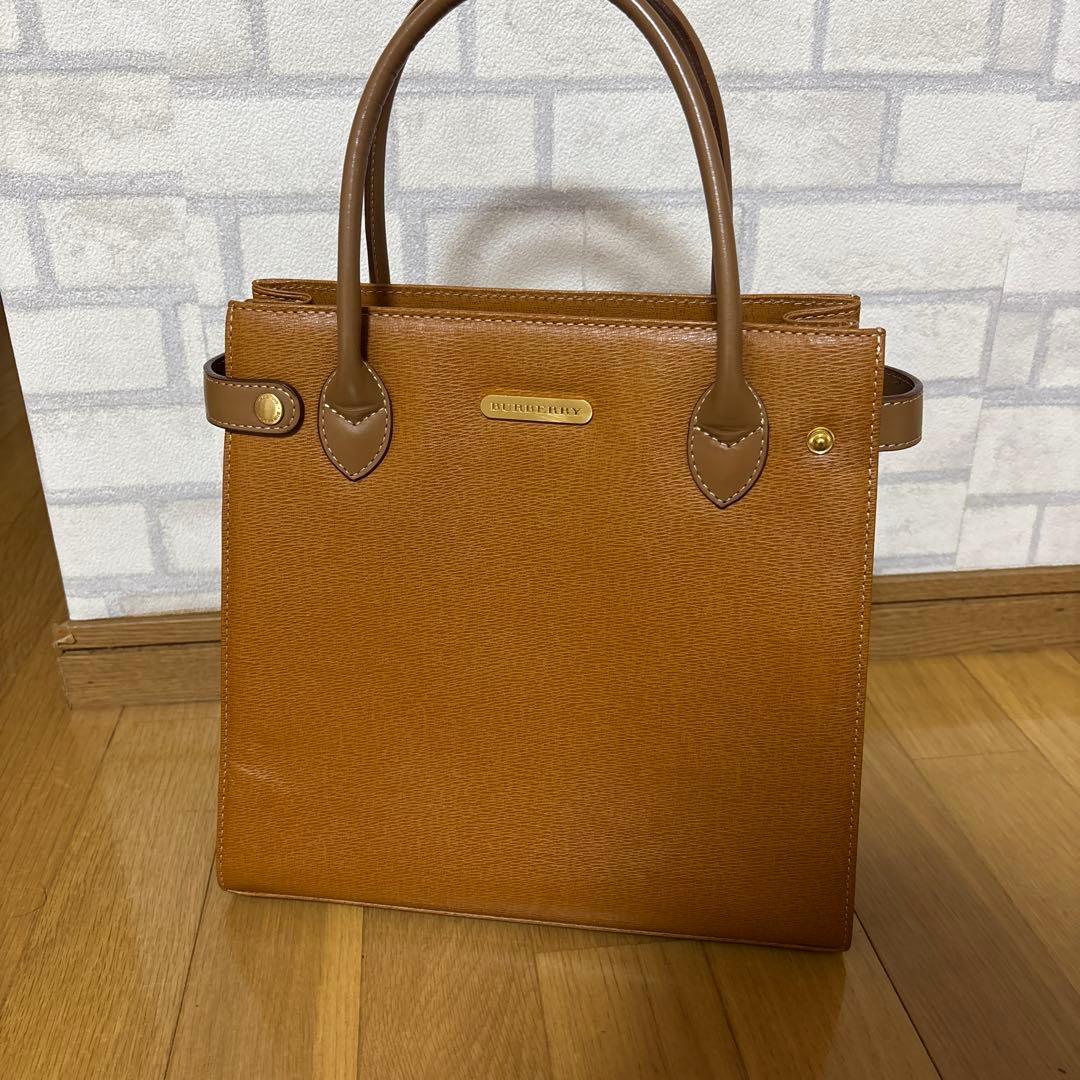 ブラウン トートバッグ シンプル