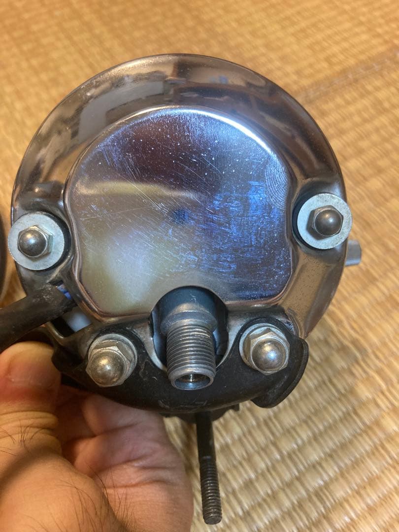 YAMAHA SR500スピードメーターセット　オリジナルメーターステーつき