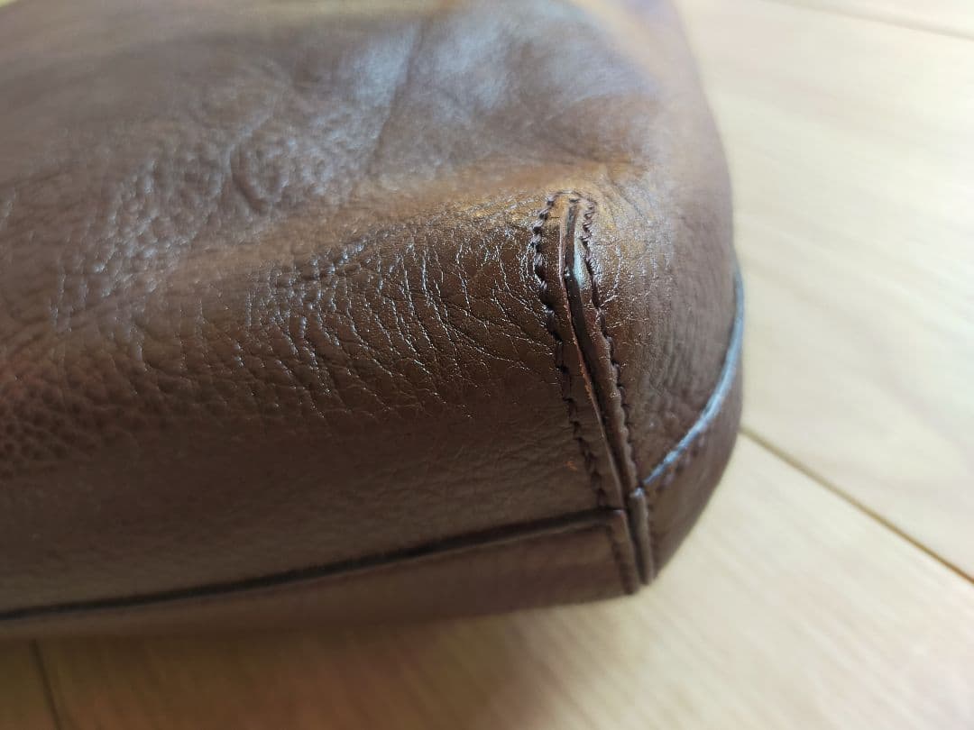 美品HIROFU ヒロフ　ワンショルダー　レザーバッグブラウン系