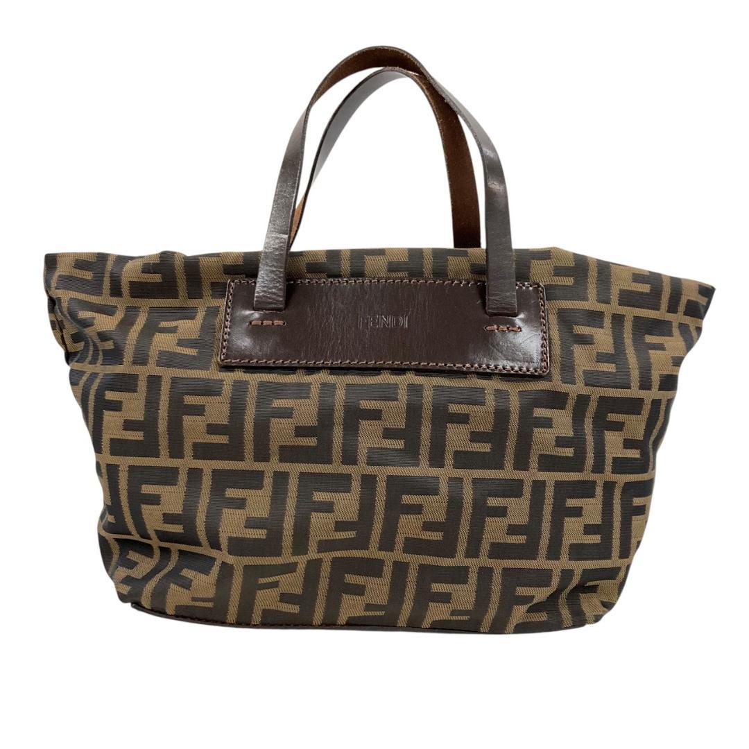 FENDI フェンディ ズッカ柄 ハンドバッグ ミニバッグ ブラウン