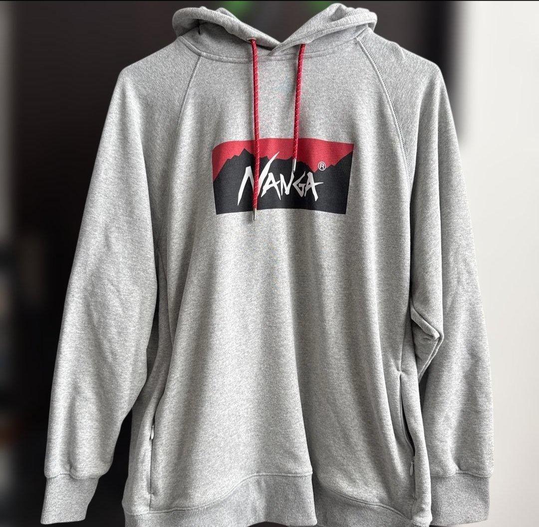 NANGA フード付きパーカー グレー　M