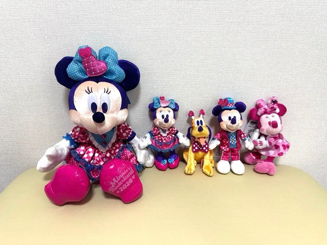 ミニーのファンダーランド ミニパル　ぬいぐるみ５点セット
