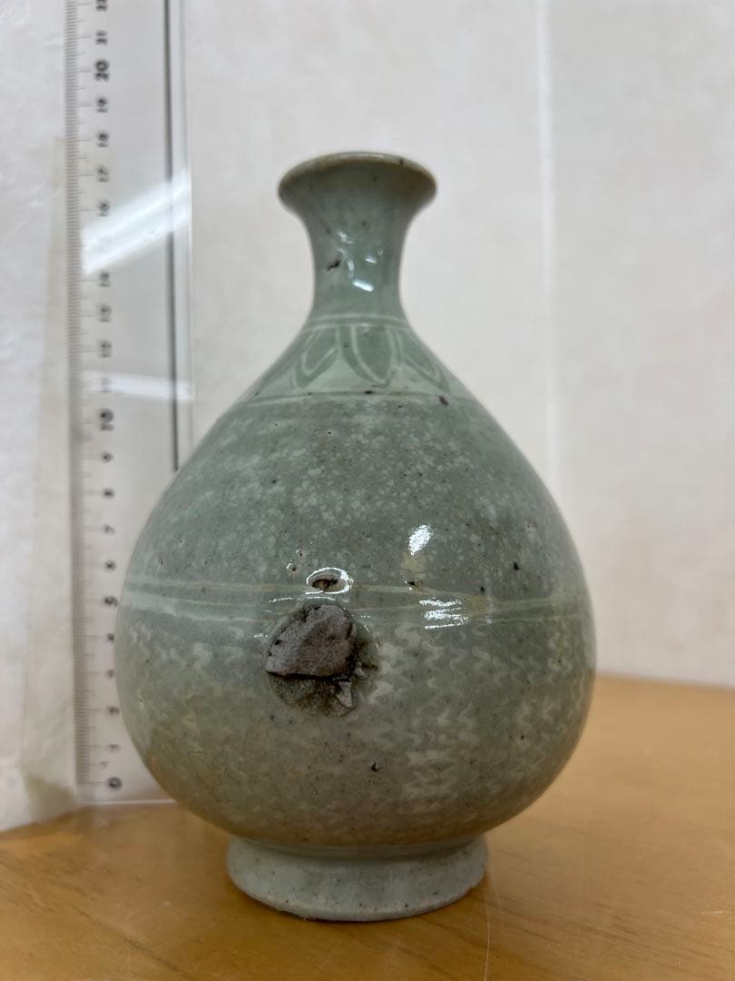 中国　朝鮮李朝高麗徳利　古美術　唐物コレクション韓国骨董　アンティーク江戸　青磁