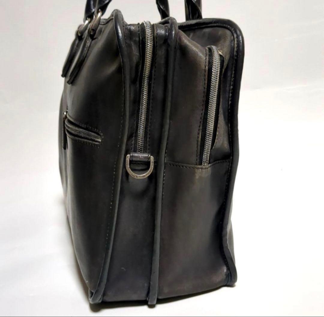 ベルルッティ ビジネスバッグ ドゥジュールダークグレーレザー