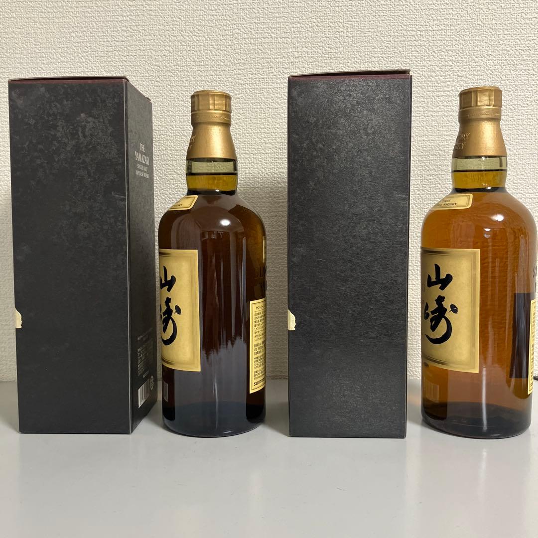 サントリー シングルモルトウイスキー 山崎 12年 700ml 2本 箱付き
