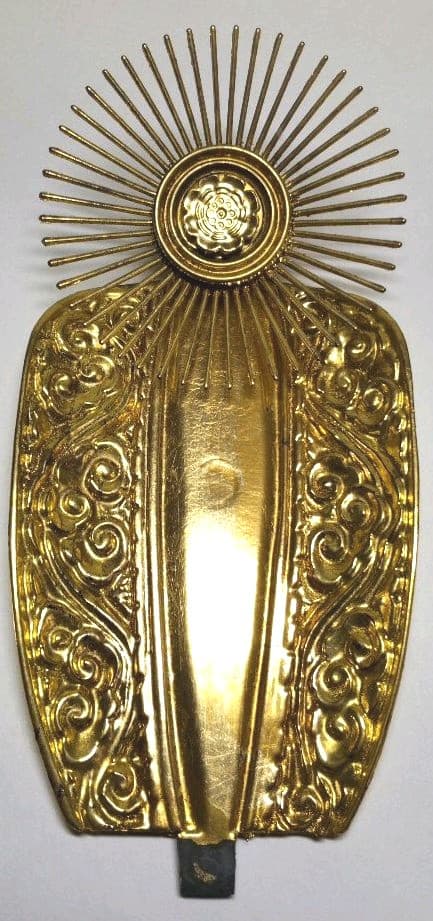 本格手彫り彫刻 阿弥陀如来 純金箔押し六角台座