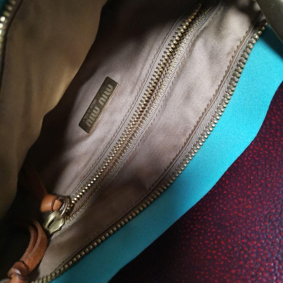 ターコイズ ビーズ装飾 パーティーバッグ